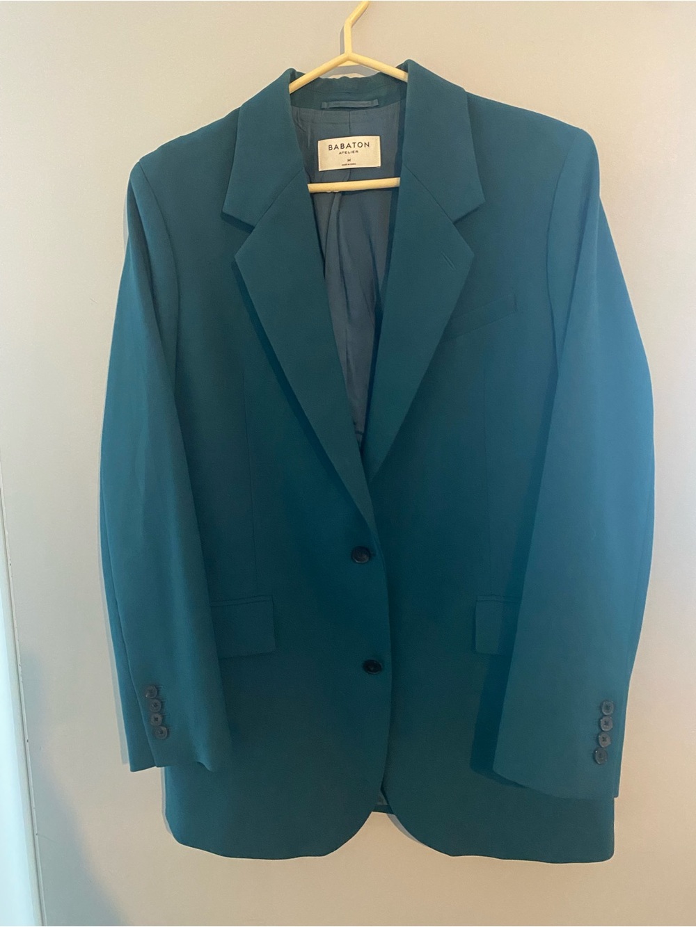 Babaton Dark Green Oversized Blazer